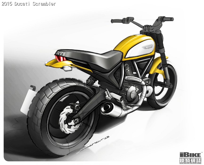 11-75 DUCATI SCRAMBLER SKETCH